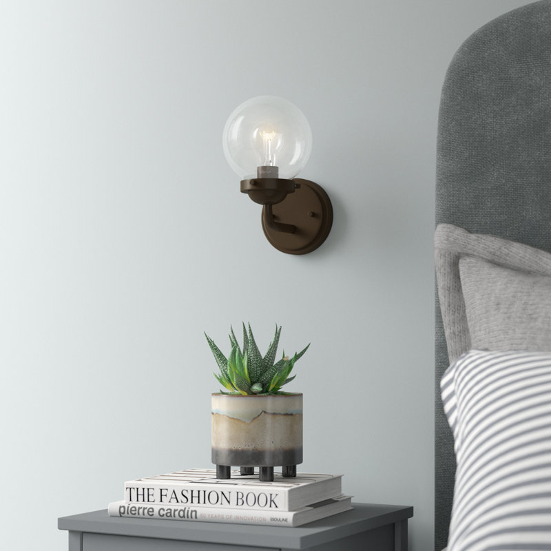 Wason Steel Armed Sconce, Oil Rubbed Bronze