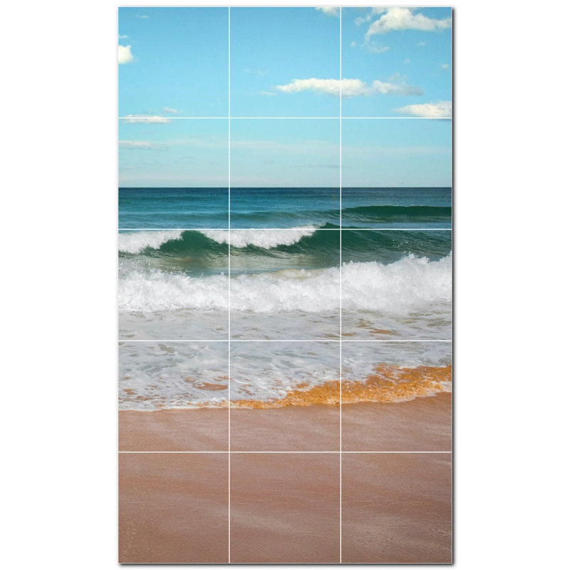 Panneau décoratif en céramique satinée 8 po x 8 po