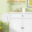 Buffet buffet, armoire de cuisine moderne avec 2 tiroirs et tablettes réglables, armoire à café-492586150