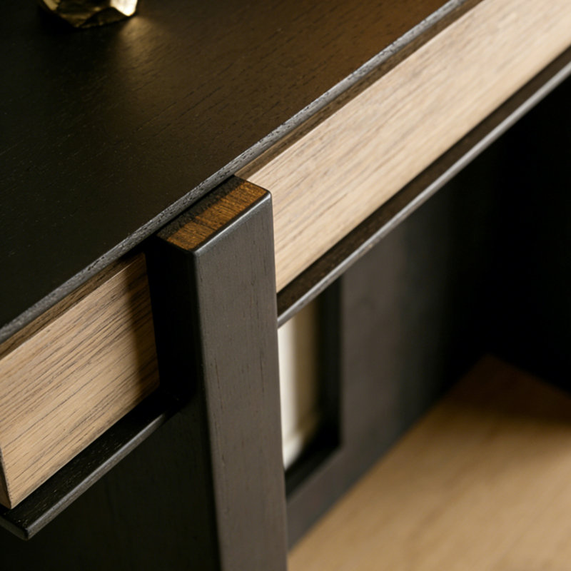 Console Retro Minimalist, H 33,46 po x l 47,24 po x P 14,17 po