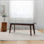 Banc rembourré en bois massif Carlos