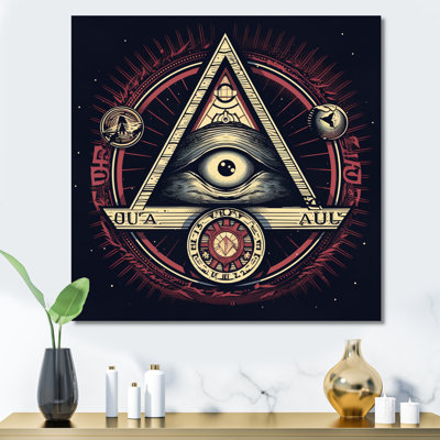 «The All Seeing Divine Eye Illuminati», reproduction sur toile
