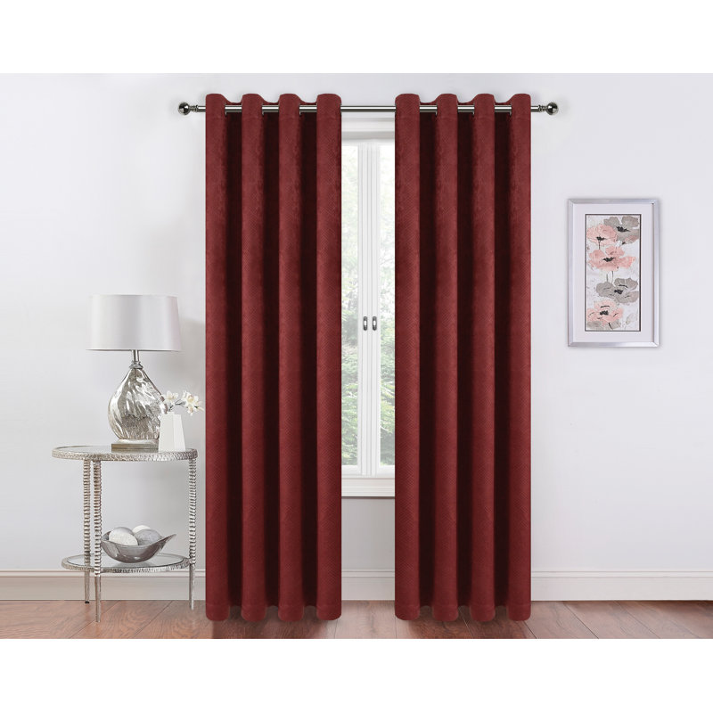 Paire de rideaux semi-transparents avec œillets Hotel, Épice