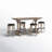 Susan 4-Person Solid Wood Upholstered Dining Set