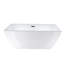 Baignoire profonde autoportante 59 po x 30 po Lydia-776028131