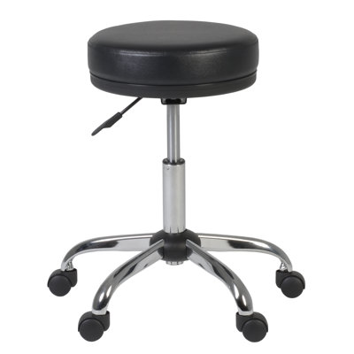 Inbox Zero Comfortcare Armless Medical Stool, TAA Compliant - Black