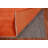 Orange Solid Modern Gabbeh Vegetable Dye Area Rug 6x9