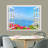 Natural Scenery View From White Window Wall Mural