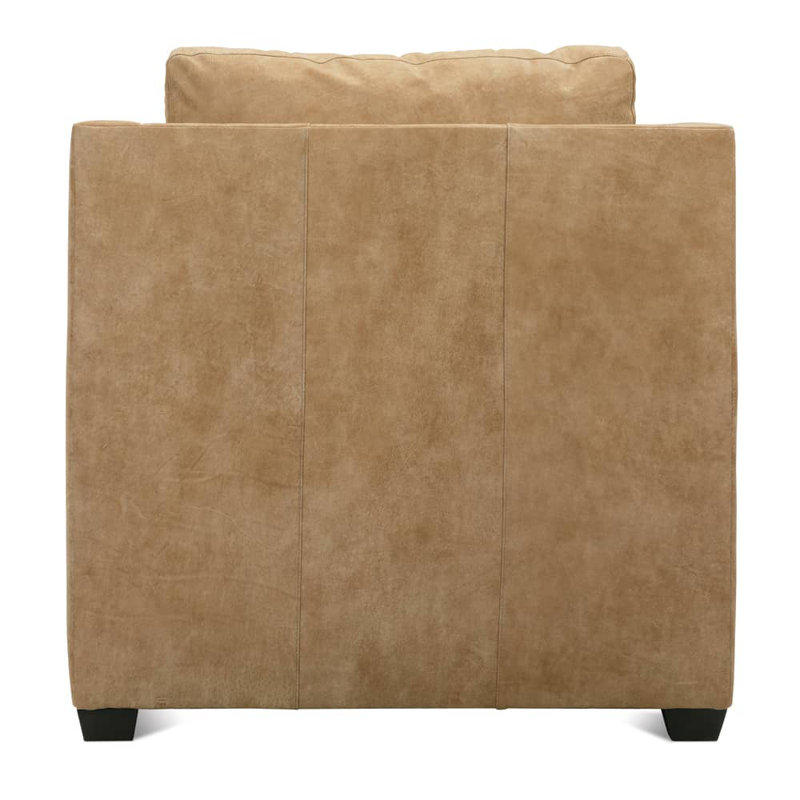 Sylvie Leather Zero Wall Power Recliner, Medium Wood