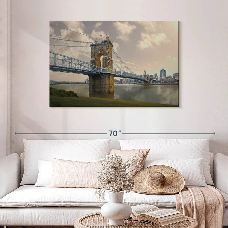 Lilie Roebler Bridge dans l'Ohio, H 30 po x l 45 po