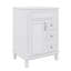 Meuble-lavabo 24 po avec lavabo en céramique, petite armoire avec 2 tiroirs et tablette réglable-1237536843