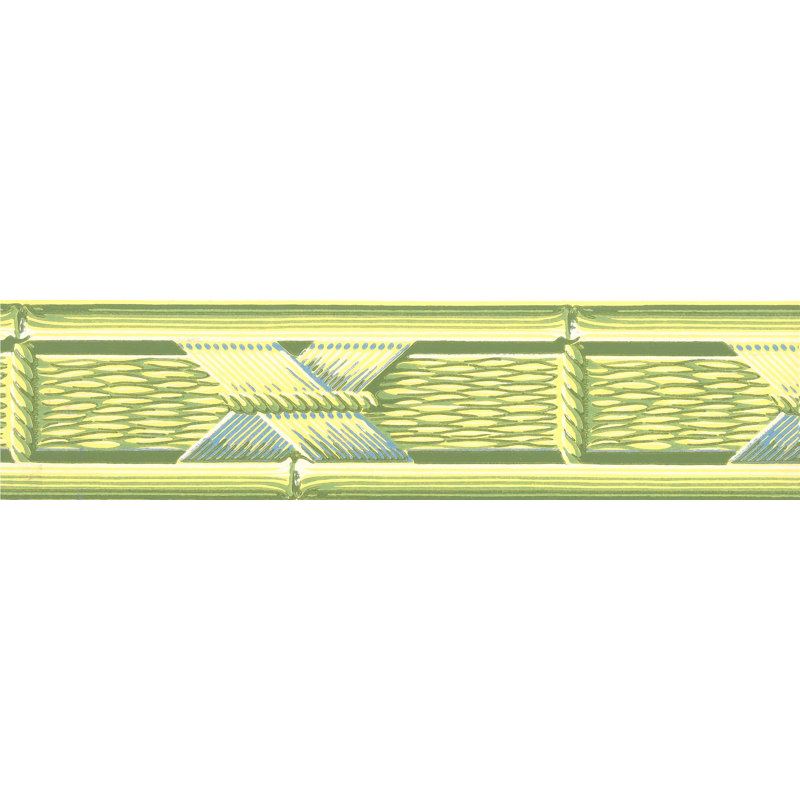 Bordure de papier peint Bunel, Vert
