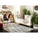 Triplett Fringe Shag Performance Geometric Rug