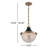 Layla 1-Light Dimmable Bowl Pendant with Adjustable Height 