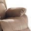 Fauteuil inclinable brun avec accoudoirs coussinés