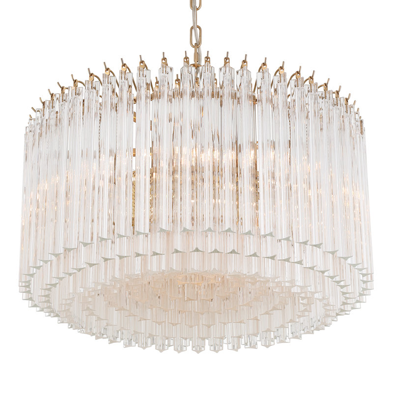 Milly 7 Light Chandelier, Gold