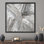 Toile d'art moderne en marbre argenté moderne pour décoration murale tendance dans des tons de gris