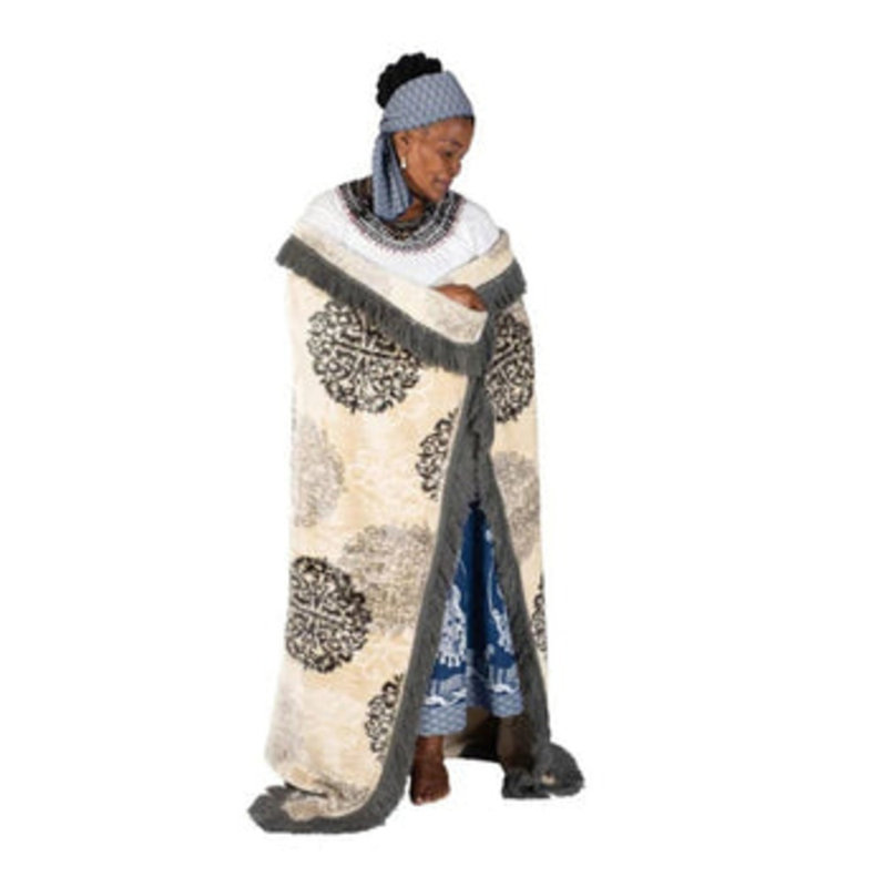 Caleesha Waffle Heated Throw Blanket