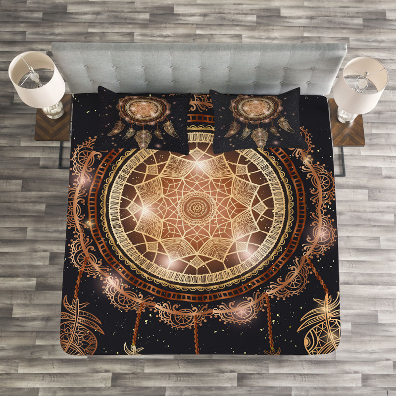 Bloomsbury Market Raemoore Bedspread with Pillow Shams, 220 x 264 cm