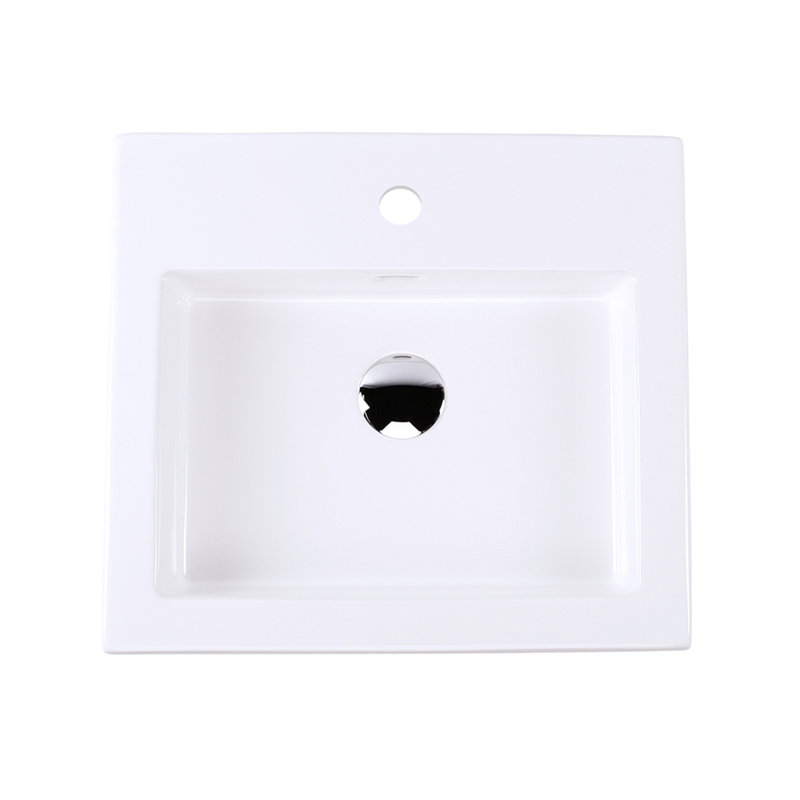 Aquaplane 18.88'' L Bathroom Sink, Single Hole