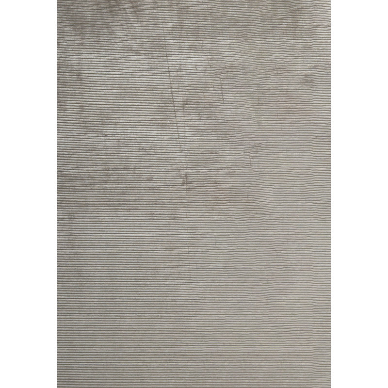 Tapis gris noué à la main de haute qualité