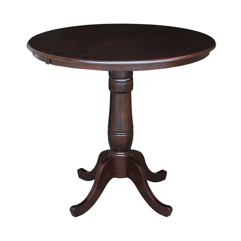 Mosteller Solid Wood Dining Table, Rich Mocha, 36" H x 36" W x 36" D