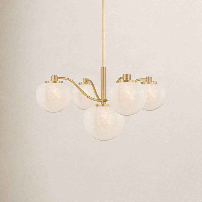 Lustre Kristen, H 20,5 po x l 39,5 po x P 39,5 po, 5 lumières