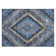 Machine Washable Indoor/Outdoor Xhevrie Blue Rug