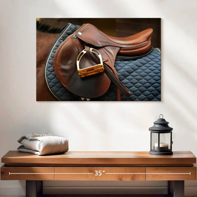 Mehar Brown Leather Saddle