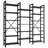 Large Etagere Bookshelf 6 Tiers Open Display Shelves with Metal Frame for Living Room