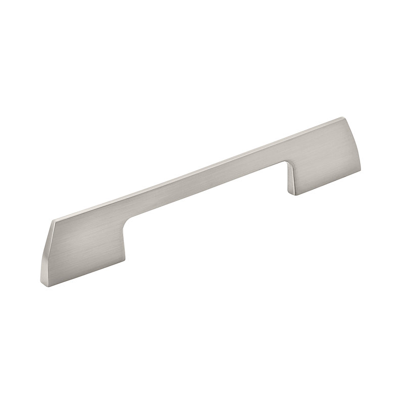 Poignée d'angle en nickel satiné centre à centre Angle - 5-1 / 16 po (128 mm) - paquet de 10, 5 1/6", Nickel satiné