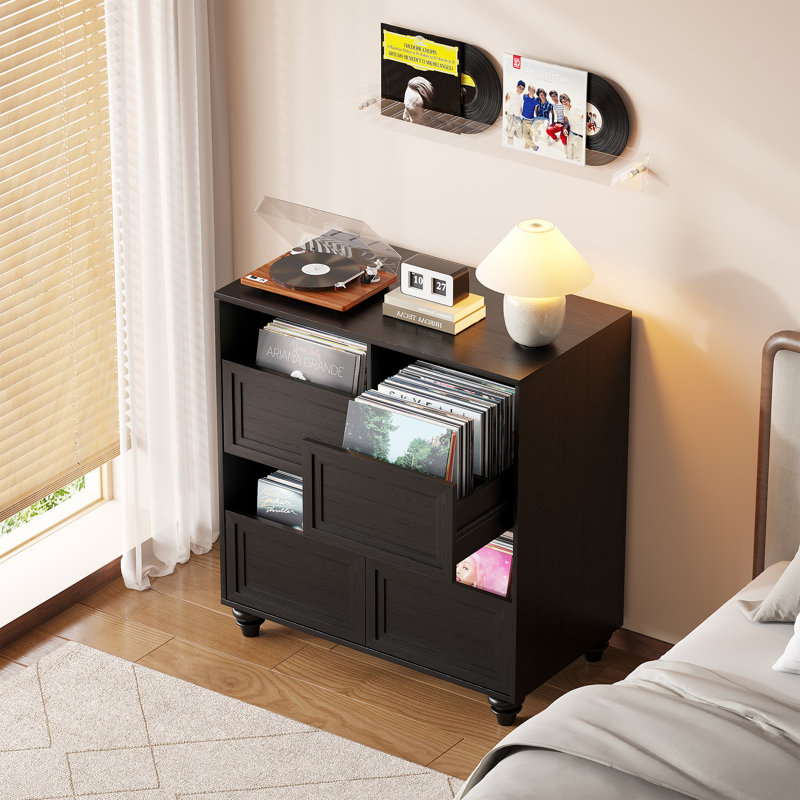 85 cm H Media Shelves, Black