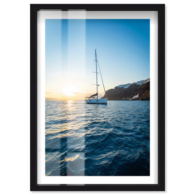 Voilier au coucher du soleil