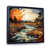Black Floater Framed