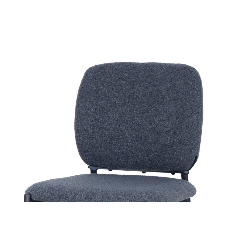 Vallonia Upholstered Counter Stool, Dark gray