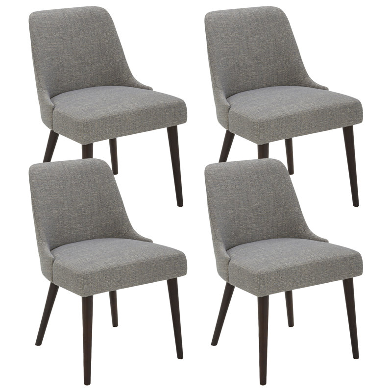 Brisny 19.3'' H Fabric Upholstered Side Chair, Fog