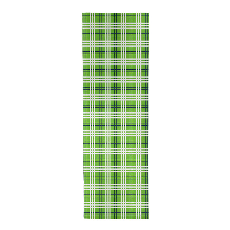 Tapis écossais vert, Tapis de couloir 2 pi 6 po x 8 pi