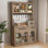 Armoire de cuisine de 71 po de hauteur avec prise de courant et support pour micro-ondes Latitude Run®