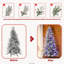 Sapin de Noël préilluminé de 2,4 m (8 pi) en PE et PVC floqué, avec 2679 branches et 520 lumières DEL bicolores-237760269