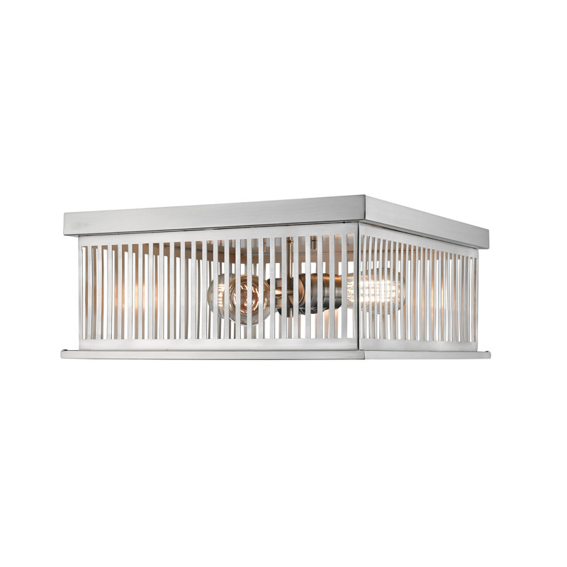 Beddingfield Flush Mount, Brushed Nickel