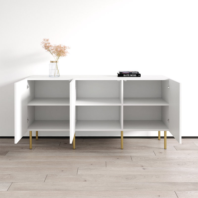 Cambridge 60" Sideboard with Matte Finish, White