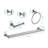 5 Piece Bathroom Towel Rack Set Wall Mount-426855867