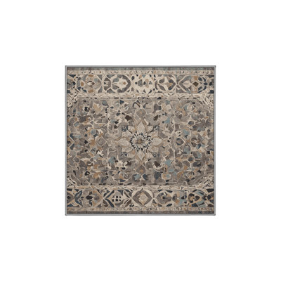 Machine Washable Gray Area Rug