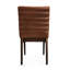 2 chaises de salle à manger rembourrées brunes, pieds en caoutchouc, attrayante pour les chaises, 2 charm maison