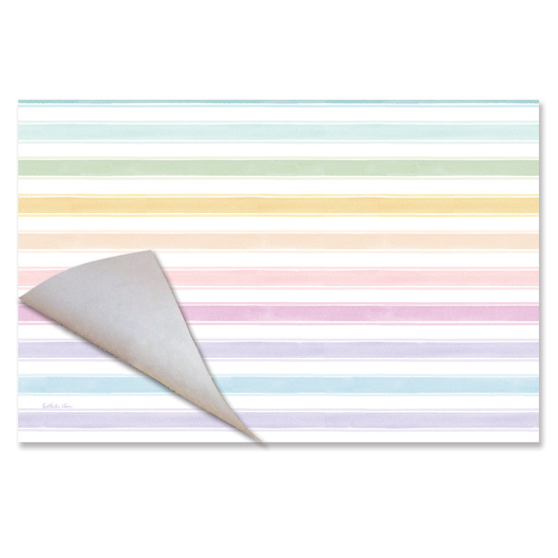 Spring Stripes 24-Sheet Premium Paper Placemats