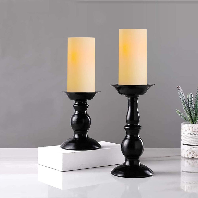 Unscented Flameless Candle, 9" H x 3" W x 3" D