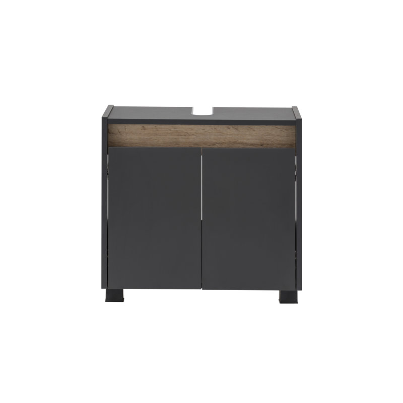 Cosmo 56.9cm Single Bathroom Vanity Base Only, Anthracite