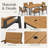 Gray Teak Patio Dining Table Set