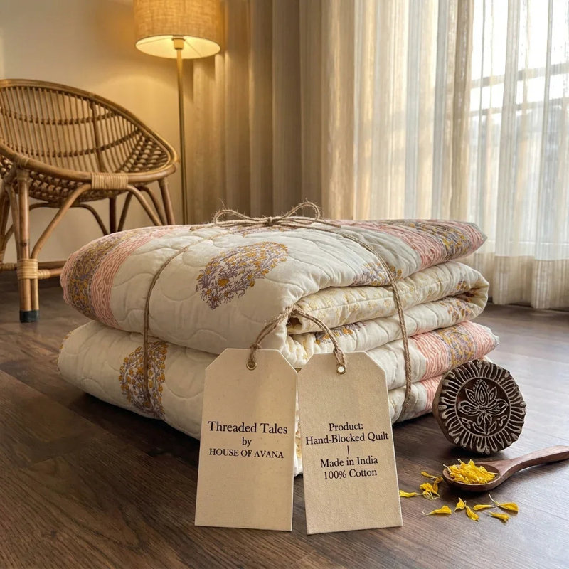 Comforter, Cream Sage Rose Pink, King