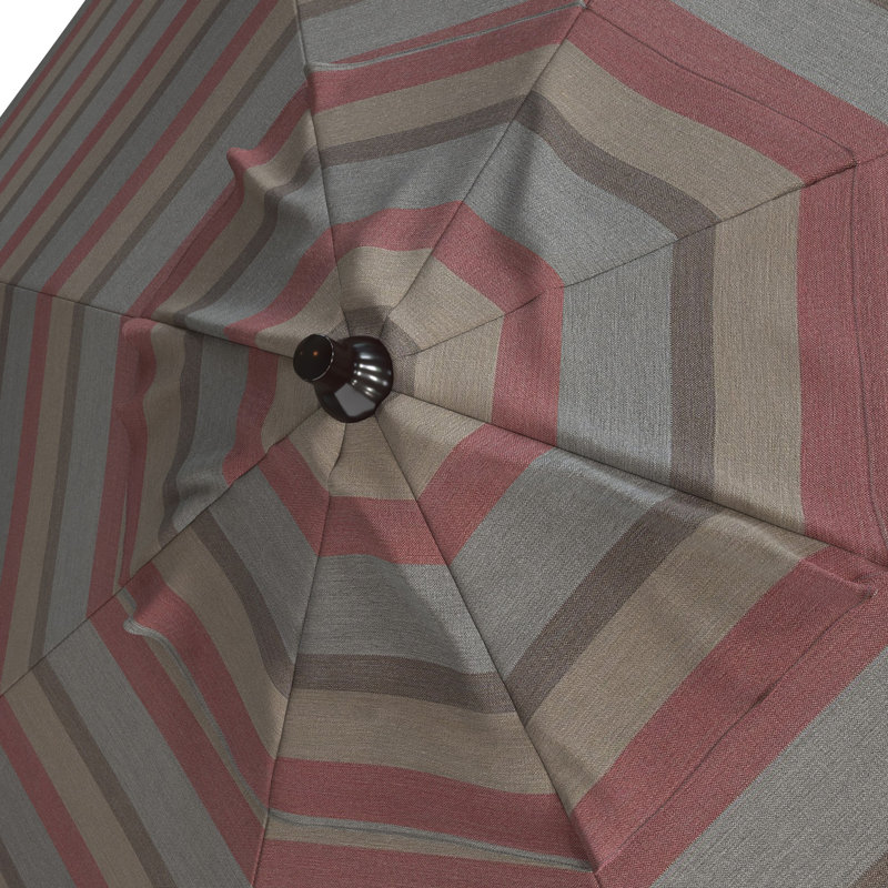 Parasol de marché 9 pi Jelks, Rosé Gateway